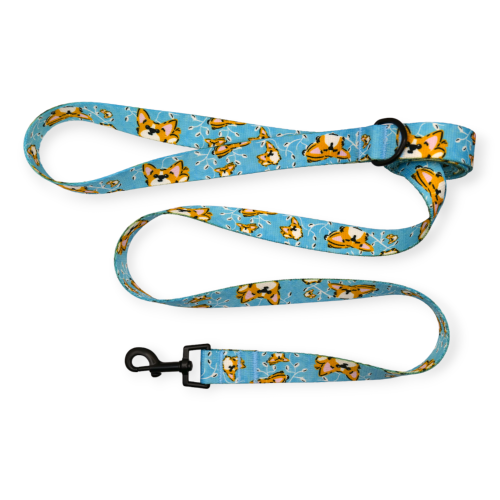 smycz miejska we wzorze "Corgis In The Air"